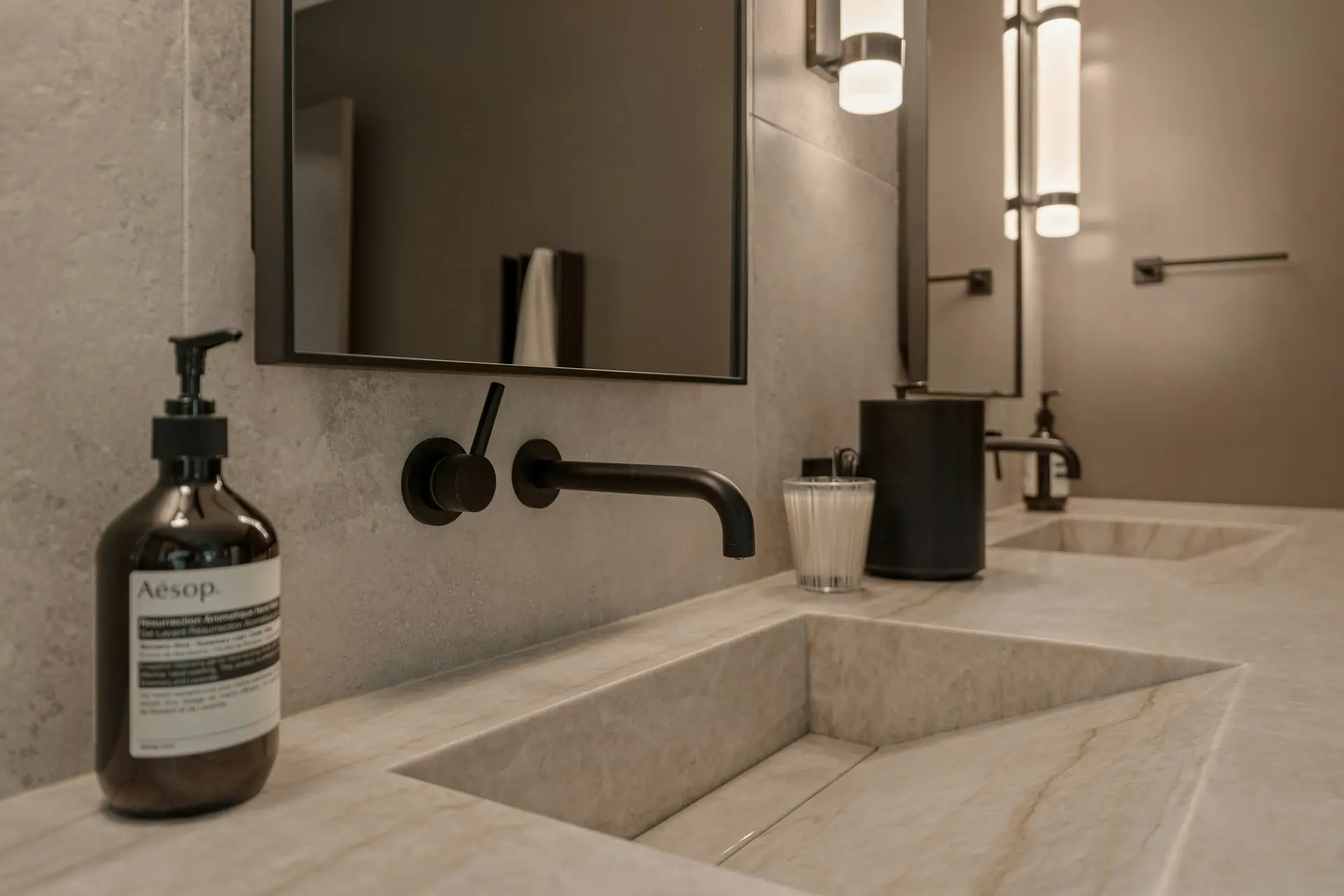 Residential bathroom electrical and lighting